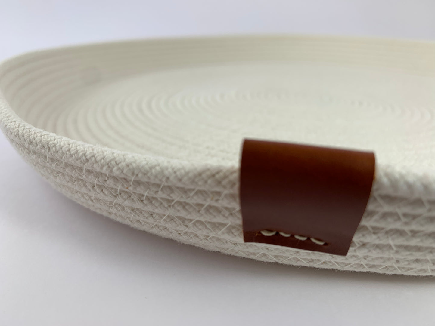 Cream Braided Cord Tray
