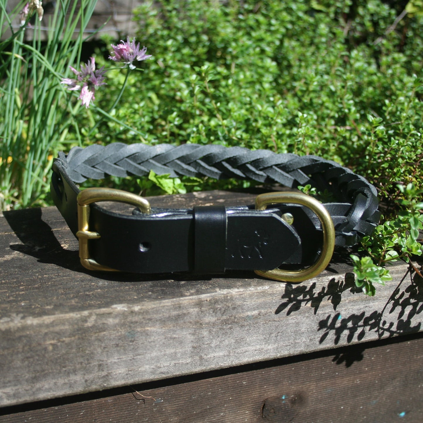 Five-Strand Braided Leather Collars