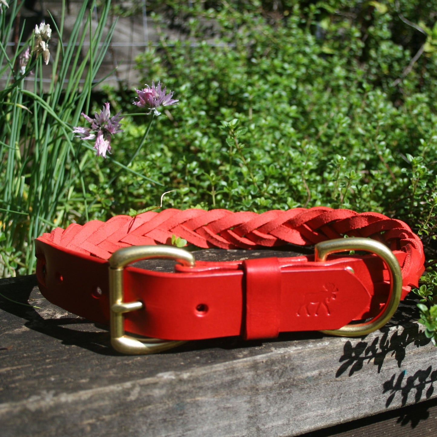 Five-Strand Braided Leather Collars