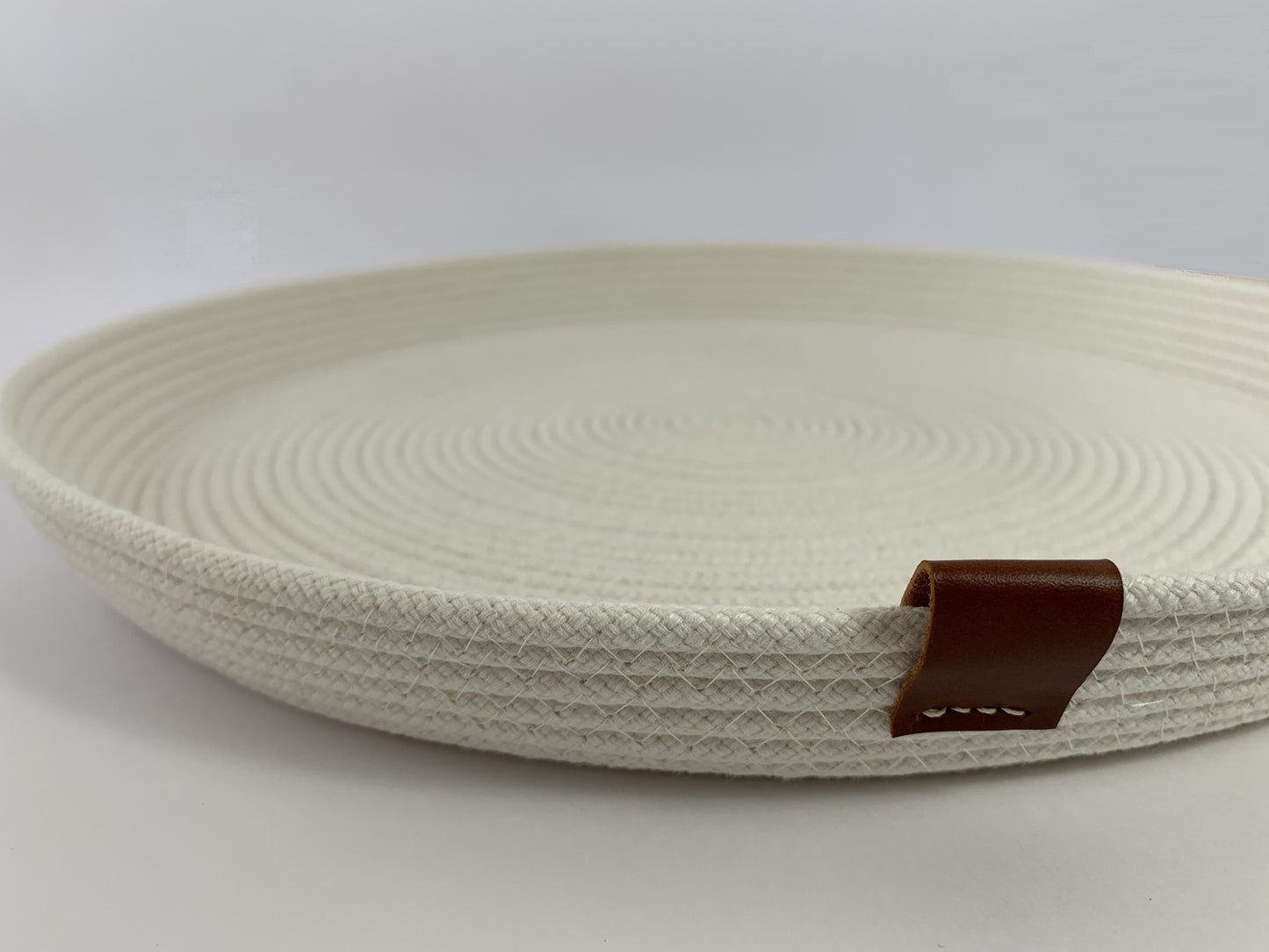 Cream Braided Cord Tray