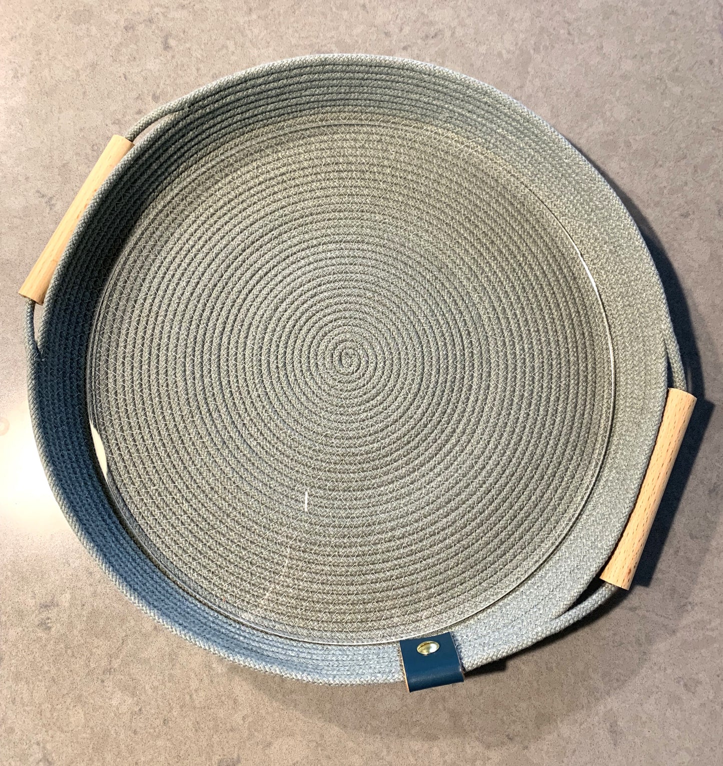 Sage Green Tray with Handles and Insert